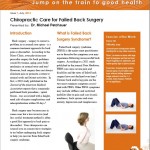 Chiropractic Care for Failed Back Surgery1