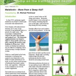 Melatonin – More than a Sleep Aid1