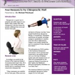Four Reasons to Try Chiropractic First1