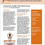 Chiropractic Health of the Whole Person1