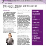 Chiropractic – Children and Chronic Pain1