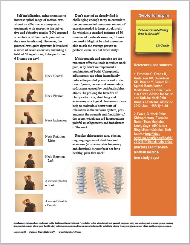 Chiropractic and Neck Pain2