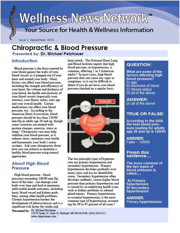 chiropractic and blood pressure 1